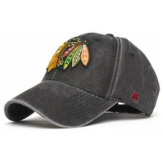Бейсболка Atributika & Club Chicago Blackhawks, размер 55-58, черный