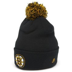 Шапка Atributika & Club NHL Boston Bruins, размер 55-58, черный