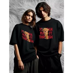 Футболка Print Must Go On, размер L, черный