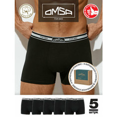 Трусы Omsa, комплект из 5 шт., размер 50(XL), nero