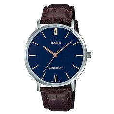 Наручные часы CASIO Collection, синий/серебристый/коричневый