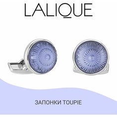 Запонки Lalique, светло-голубой