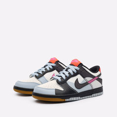 Кроссовки NIKE Dunk Low, размер 40 EU, бесцветный