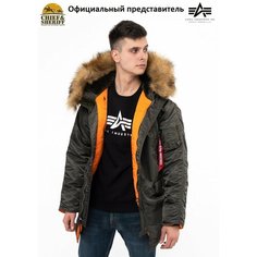 Куртка ALPHA INDUSTRIES, размер 3XL, grey