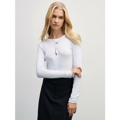Лонгслив Zarina Базовый, размер L (RU 48)/170, , белый