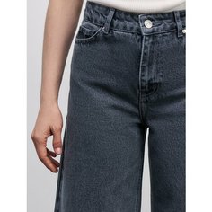 Джинсы Zarina wide leg, размер S (RU 44)/170, серый деним