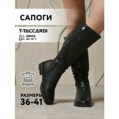 Сапоги T.Taccardi, полнота G (EU)/ на среднюю и широкую стопу, размер 38, черный