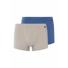 Трусы Hanro Cotton Essentials, комплект из 2 шт., размер L, серый