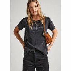 Футболка Pepe Jeans, размер 44/46, чёрный