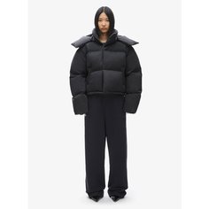 Пуховик FABLE Uniform crop, размер M, чёрный