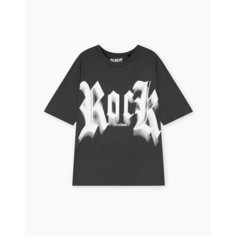 Футболка Gloria Jeans GJ COOL, размер 12-14л/158-164, темно-серый