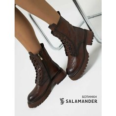 Ботинки тимберленды Salamander, размер 41, темно-коричневый