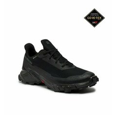 Кроссовки Salomon Alphacross 5 GTX, полнота F (EU)/ на среднюю стопу, размер UK 8; EUR 42; USA 8,5; 26,5 см (примерно на российский 40,5*), чёрный