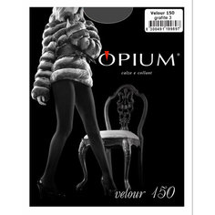 Колготки Opium серые из микрофибры 150 den, 150 den, 3 класс компресии, размер 3, grafite