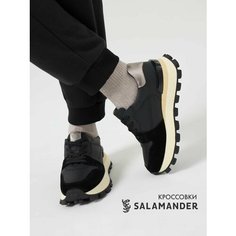 Кроссовки Salamander, полнота 4 (RU)/ на узкую и среднюю стопу, размер 39, черный