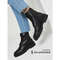 Ботинки дерби Salamander, размер 36, черный