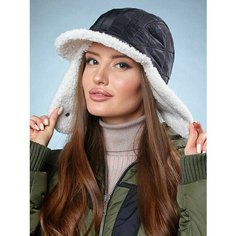 Шапка ушанка CUJ, размер 57/58, черный