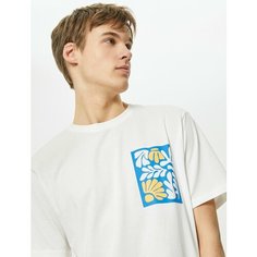 Футболка KOTON, размер M, белый
