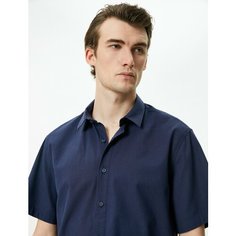 Рубашка KOTON, размер M, темно-синий