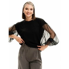 Свитшот SAHAR, размер 52-54, , черный