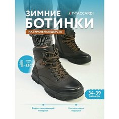 Ботинки T.Taccardi, размер 35, темно-коричневый