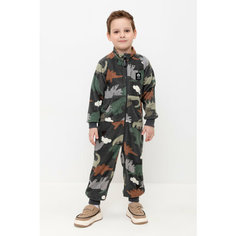 Комбинезон crockid ФЛ 60005/н/1 ГР, открытая стопа, размер 56/104, зеленый, серый