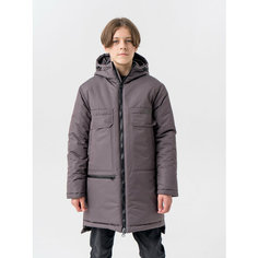Парка EMSON, размер 146, темно-серый