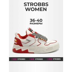 Кроссовки STROBBS, размер 36, white/red