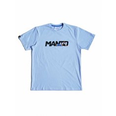 Футболка спортивная Manto, размер L, azure
