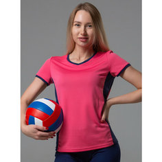 Футболка CroSSSport, размер 46, розовый/синий