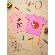 Футболка Chic Panda, размер 92, розовый