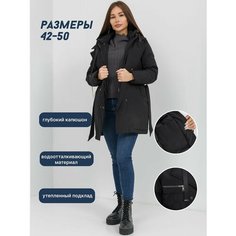 Парка , размер 42, чёрный Нет бренда