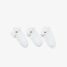 Носки LACOSTE, комплект, 3 пары, размер T2, белый