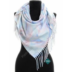 Платок Cashmere,100х100 см, Светло-бирюзовый