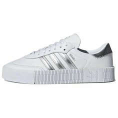 Кроссовки adidas Sambarose, полнота B (US)/ на среднюю стопу, размер 39 EU, белый