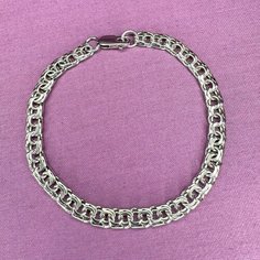 Браслет Рус Ювелир Альянс, серебро, 925 проба, родирование, длина 22 см., серебристый
