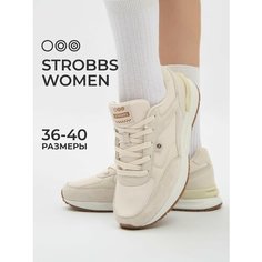 Кроссовки STROBBS, размер 40, светло-бежевый