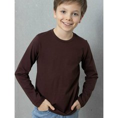 Лонгслив Uzcotton, размер 158\13-14, шоколад