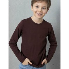 Лонгслив Uzcotton, размер 116\6-7, шоколад