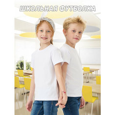 Футболка Uzcotton, размер 146\11-12, белый