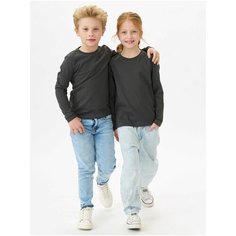 Лонгслив Uzcotton, размер 104\4-5, антрацит