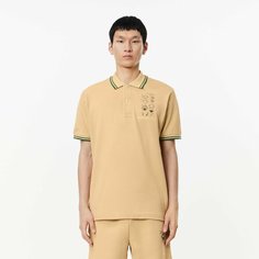 Поло LACOSTE, размер T6, бежевый