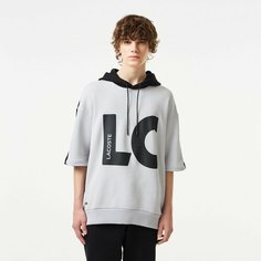 Худи LACOSTE, размер T5, , светло-серый/черный