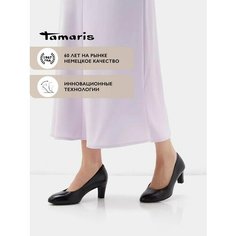 Туфли лодочки Tamaris, размер 38, черный