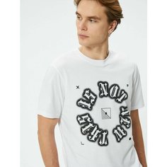 Футболка KOTON, размер S, белый