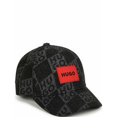 Бейсболка HUGO, размер 56, черный/черный