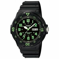 Наручные часы CASIO, зеленый, черный