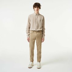 Джинсы зауженные LACOSTE, размер T32, бежевый