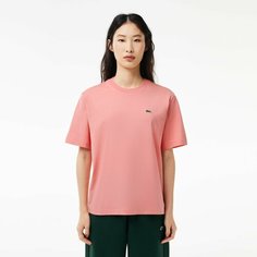 Футболка LACOSTE, размер T34, коралловый