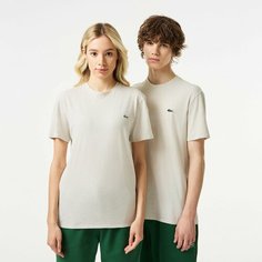 Футболка LACOSTE, размер T4, бежевый нейтральный